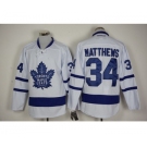 Men's Reebok Toronto Maple Leafs #34 Auston Matthews Authentic White Third NHL Jersey