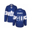 Men's Reebok Toronto Maple Leafs #40 Garret Sparks Authentic Royal Blue 2017 Centennial Classic NHL Jersey