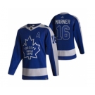 Men's Toronto Maple Leafs #16 Mitchell Marner Blue 2020-21 Reverse Retro Alternate Hockey Jersey