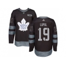 Men's Toronto Maple Leafs #19 Joffrey Lupul Black 1917-2017 100th Anniversary Stitched NHL Jerse