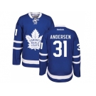 Men's Toronto Maple Leafs #31 Frederik Andersen Royal Blue Home NHL Jersey