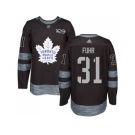 Men's Toronto Maple Leafs #31 Grant Fuhr Black 1917-2017 100th Anniversary Stitched NHL Jersey