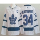 Men's Toronto Maple Leafs #34 Auston Matthews White Authentitc Jersey