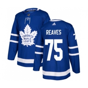 Men's Toronto Maple Leafs #75 Ryan Reaves Blue Stitched Jersey