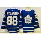 Men's Toronto Maple Leafs #88 William Nylander Blue 2022 Reverse Retro Stitched Jersey