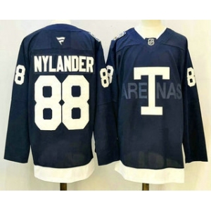 Men's Toronto Maple Leafs #88 William Nylander Navy Heritage Classic Stitched Authentic Jersey