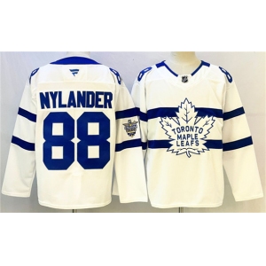 Men's Toronto Maple Leafs #88 William Nylander White Stadium Series Stitched Jersey