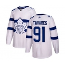 Men's Toronto Maple Leafs #91 John Tavares White 2018 Stadium Series Stitched Hockey Jersey