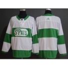 Men's Toronto Maple Leafs Blank White 2019 St. Patrick's Day Hockey Jersey