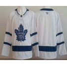Men's Toronto Maple Leafs Blank White Authentitc Jersey