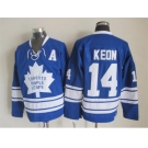 NHL Toronto Maple Leafs #14 Dave Keon blue Throwback Stitched jerseys