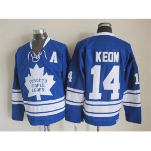 NHL Toronto Maple Leafs #14 Dave Keon blue Throwback Stitched jerseys