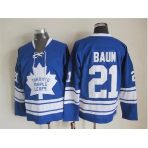 NHL Toronto Maple Leafs #21 Baun blue Throwback Stitched jerseys