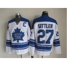 NHL Toronto Maple Leafs #27 Darryl Sittler white Throwback Stitched jerseys