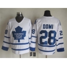 NHL Toronto Maple Leafs #28 Domi white Throwback Stitched jerseys