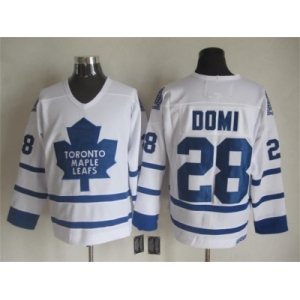 NHL Toronto Maple Leafs #28 Domi white Throwback Stitched jerseys