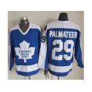 NHL Toronto Maple Leafs #29 Mike Palmateer Blue White CCM Throwback Stitched jerseys