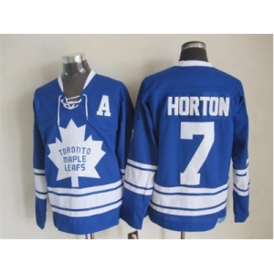 NHL Toronto Maple Leafs #7 HORTON Blue Throwback Stitched jerseys