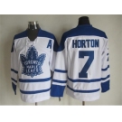 NHL Toronto Maple Leafs #7 Horton white Throwback Fel Visking Shoulder Stitched jerseys