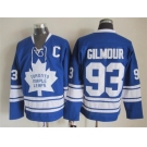 NHL Toronto Maple Leafs #93 Doug Gilmour blue Throwback Stitched jerseys