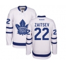 Reebok Toronto Maple Leafs #22 Nikita Zaitsev Authentic White Away NHL Jersey