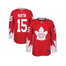 Toronto Maple Leafs #15 Matt Martin Red Alternate Stitched NHL Jersey