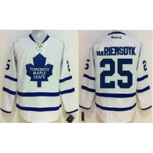 Toronto Maple Leafs #25 James Van Riemsdyk White Stitched NHL Jersey