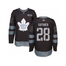 Toronto Maple Leafs #28 Kasperi Kapanen Black 1917-2017 100th Anniversary Stitched NHL Jersey