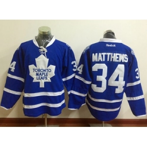 Toronto Maple Leafs #34 Auston Matthews Blue Home Stitched NHL Jersey