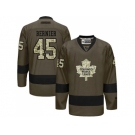 Toronto Maple Leafs #45 Jonathan Bernier Green Salute to Service Stitched NHL Jersey