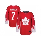 Toronto Maple Leafs #7 Lanny McDonald Red Alternate Stitched NHL Jersey