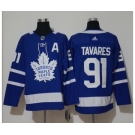 Toronto Maple Leafs #91 John Tavares Blue Home Stitched Hockey Jersey