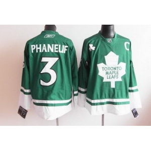 nhl Toronto Maple Leafs #3 Phaneuf green C