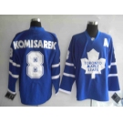 nhl jerseys pittaburgh toronto maple leafs 8# komisarek blue