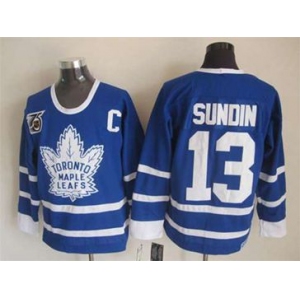 nhl jerseys toronto maple leafs #13 sundin blue[patch C]