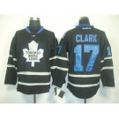 nhl jerseys toronto maple leafs #17 clark black