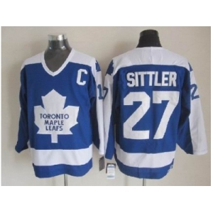 nhl jerseys toronto maple leafs #27 sittler 1978 ccm vintage throwback blue