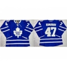 nhl jerseys toronto maple leafs #47 leo komarov blue