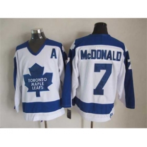 nhl jerseys toronto maple leafs #7 mcdonald white[patch A][m&n][mcdonald]