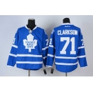 nhl jerseys toronto maple leafs #71 clarkson blue