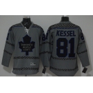 nhl jerseys toronto maple leafs #81 phil kessel grey [charcoal cross check]