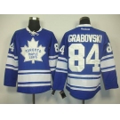 nhl jerseys toronto maple leafs #84 grabovski blue