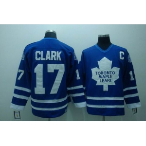 nhl toronto maple leafs #17 clark blue(c)