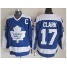 nhl toronto maple leafs #17 wendel clark 1978 ccm vintage throwback blue