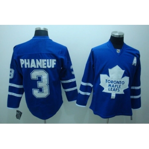 nhl toronto maple leafs #3 phaneuf apatch blue A