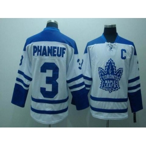 nhl toronto maple leafs #3 phaneuf patch white (c)