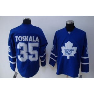 nhl toronto maple leafs #35 toskala blue