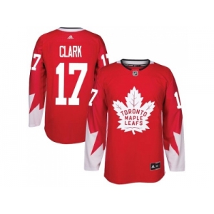 oronto Maple Leafs #17 Wendel Clark Red Alternate Stitched NHL Jersey