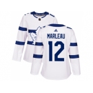 Women Adidas Toronto Maple Leafs #12 Patrick Marleau White Authentic 2018 Stadium Series Stitched NHL Jersey