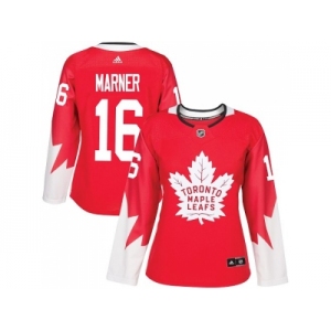 Women Adidas Toronto Maple Leafs #16 Mitchell Marner Red Team Canada Authentic Stitched NHL Jersey